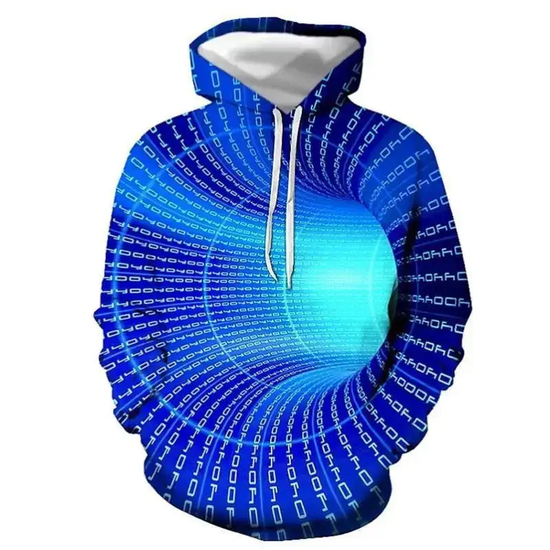 3D Digital Printing Cool Men's Graphic Hoodie Pullover