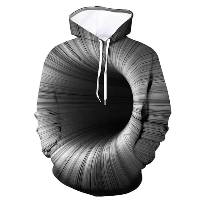 3D Digital Printing Cool Men's Graphic Hoodie Pullover