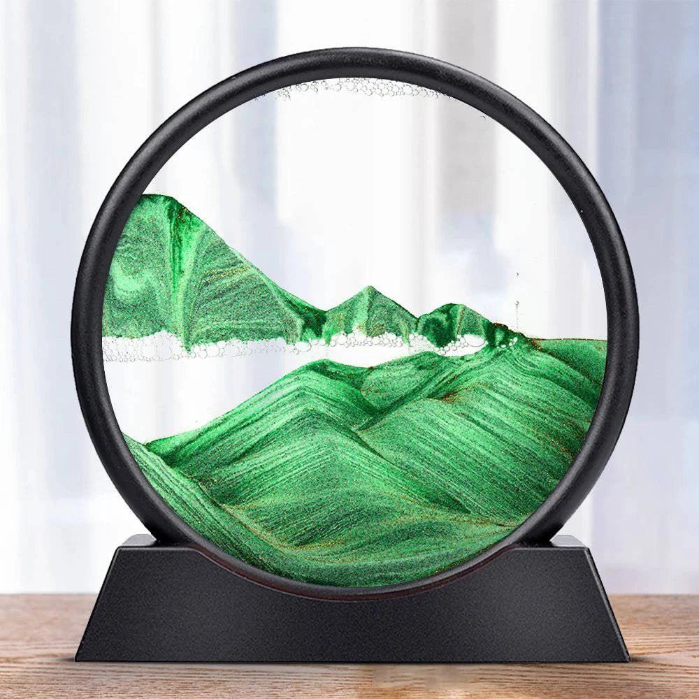 3D Round Display Flowing Glass Frame - Joomcy