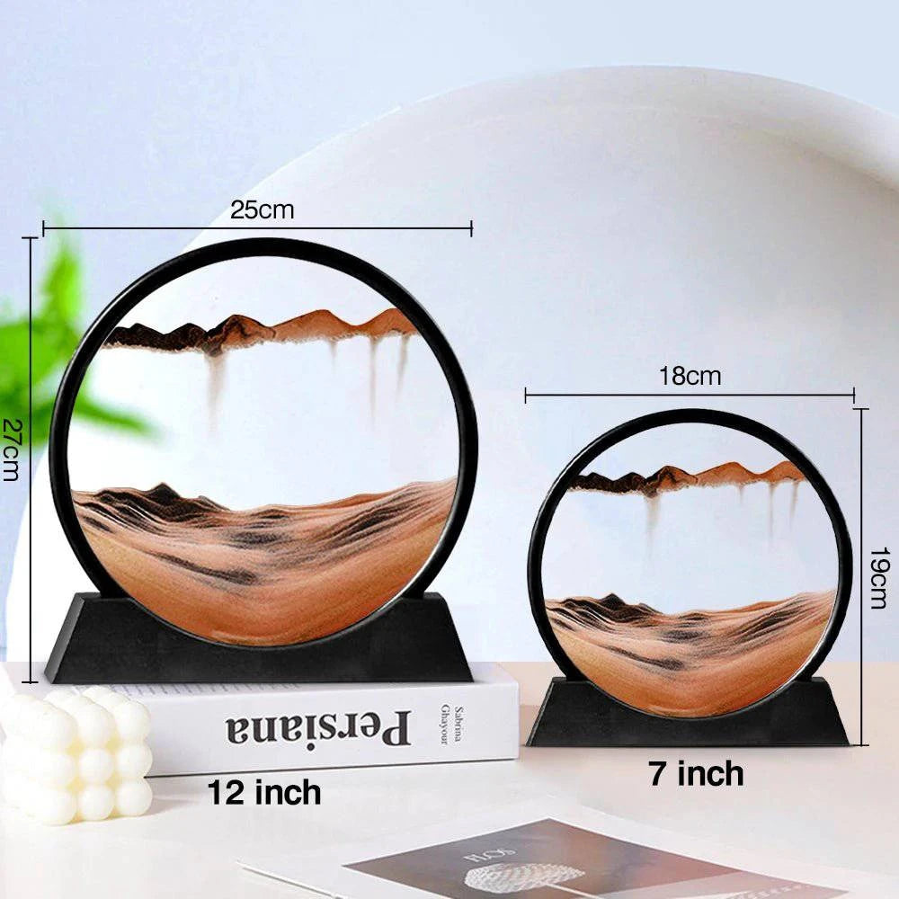 3D Round Display Flowing Glass Frame - Joomcy