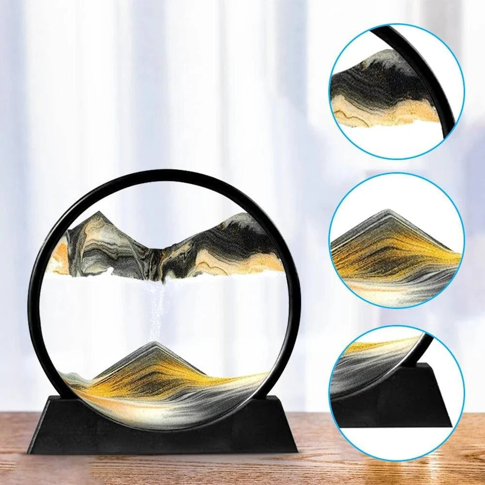 3D Round Display Flowing Glass Frame - Joomcy