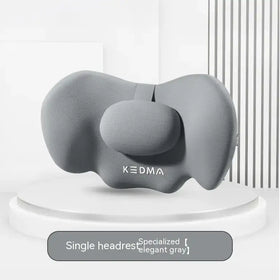 Elegant gray kedma single headrest with a contoured, cushioned design for ergonomic support.