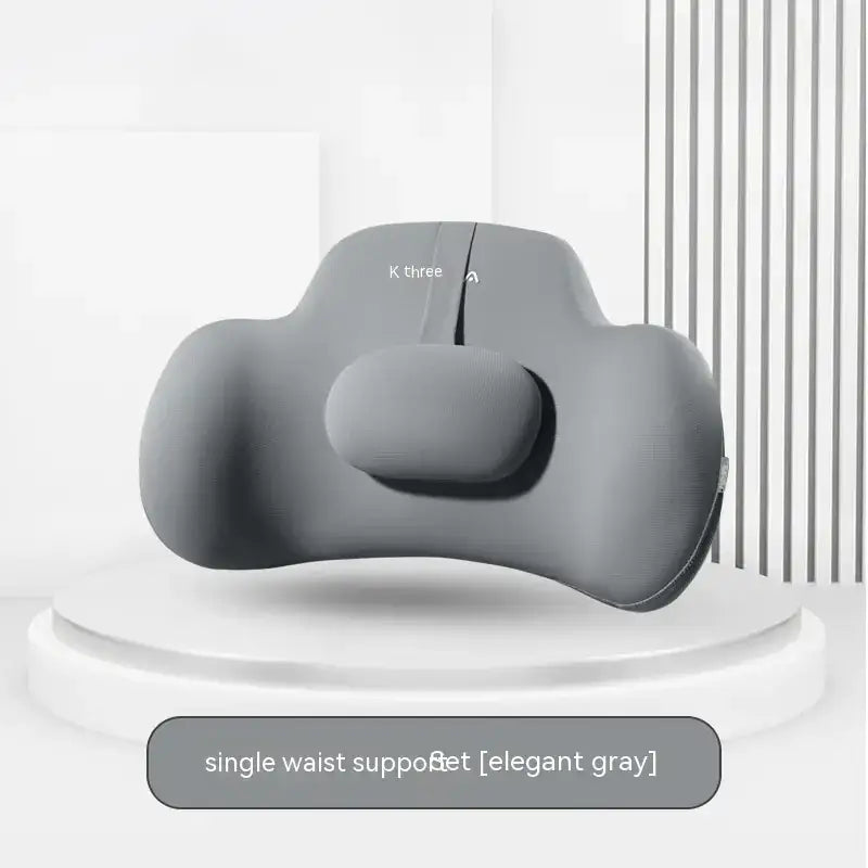 Elegant gray single waist support with a contoured, ergonomic design for lumbar and lower back comfort.