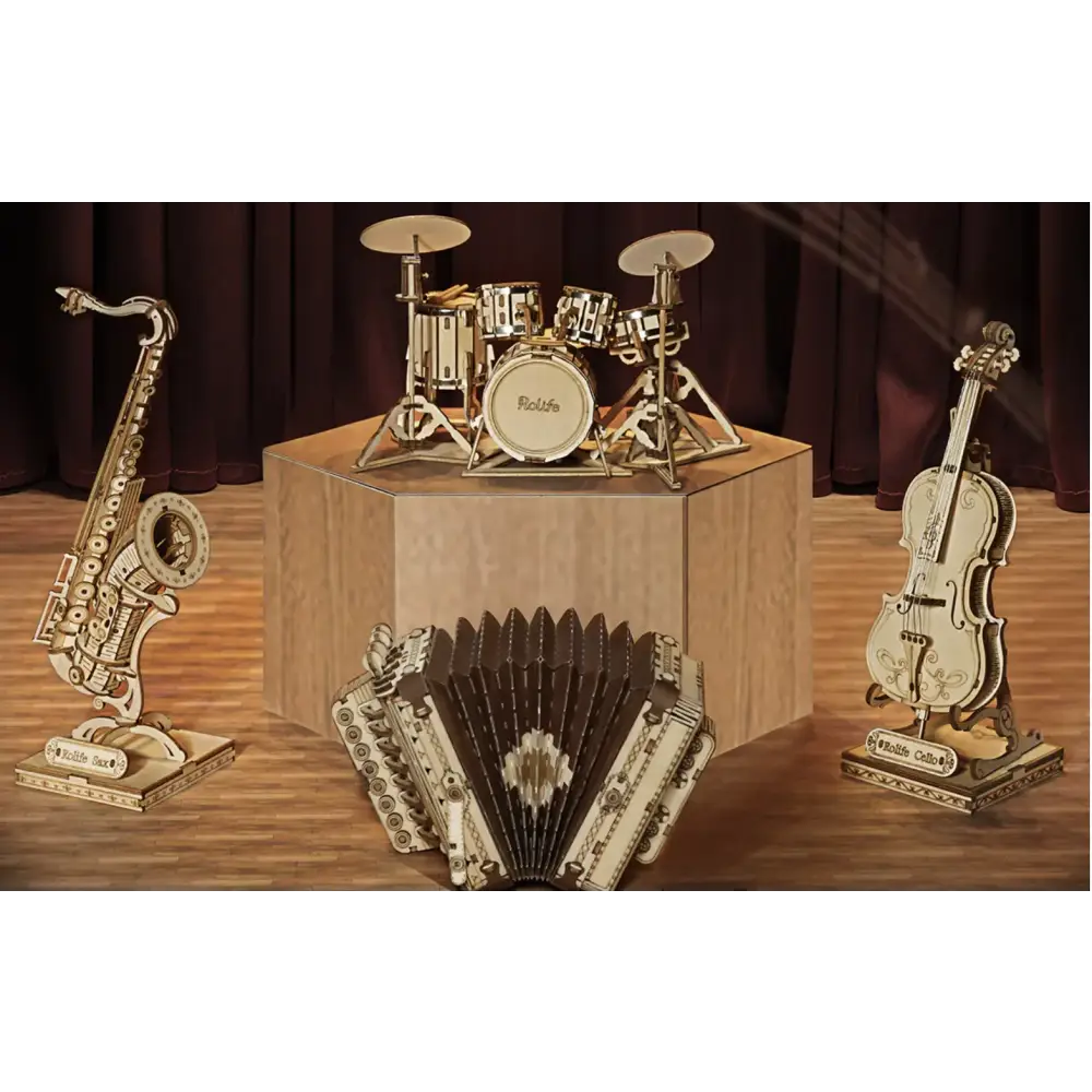 3D Wooden Jigsaw Puzzle - Creative Laser Craft Model