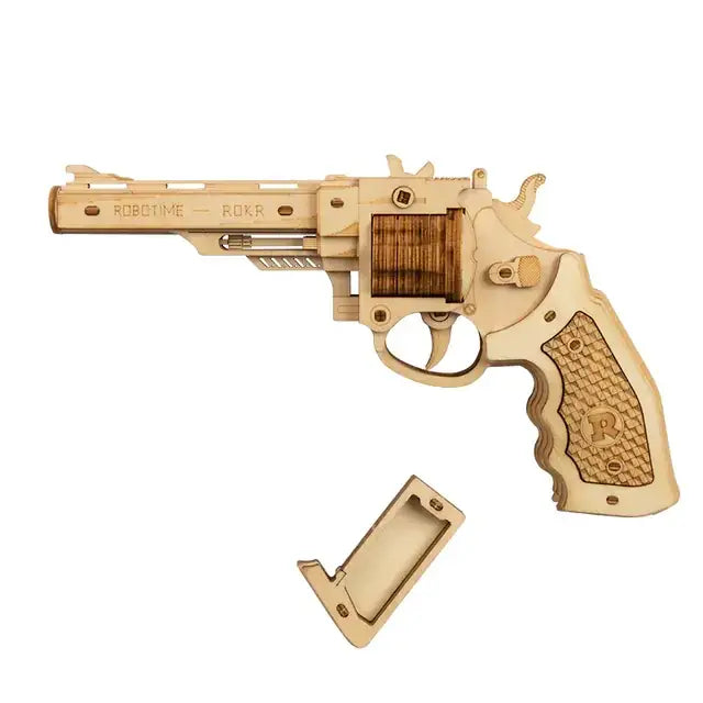 3D Wooden Military Gun Puzzle Assembly Model Toy