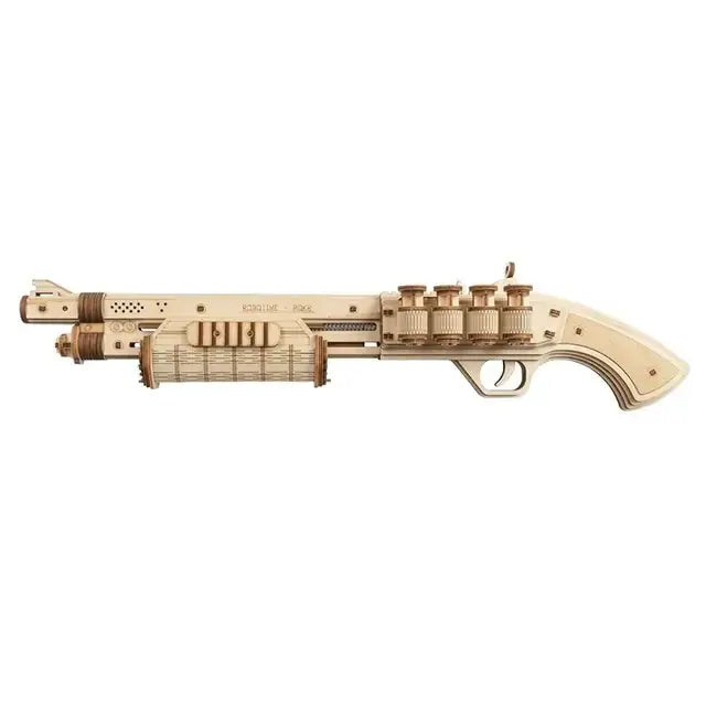 3D Wooden Military Gun Puzzle Assembly Model Toy