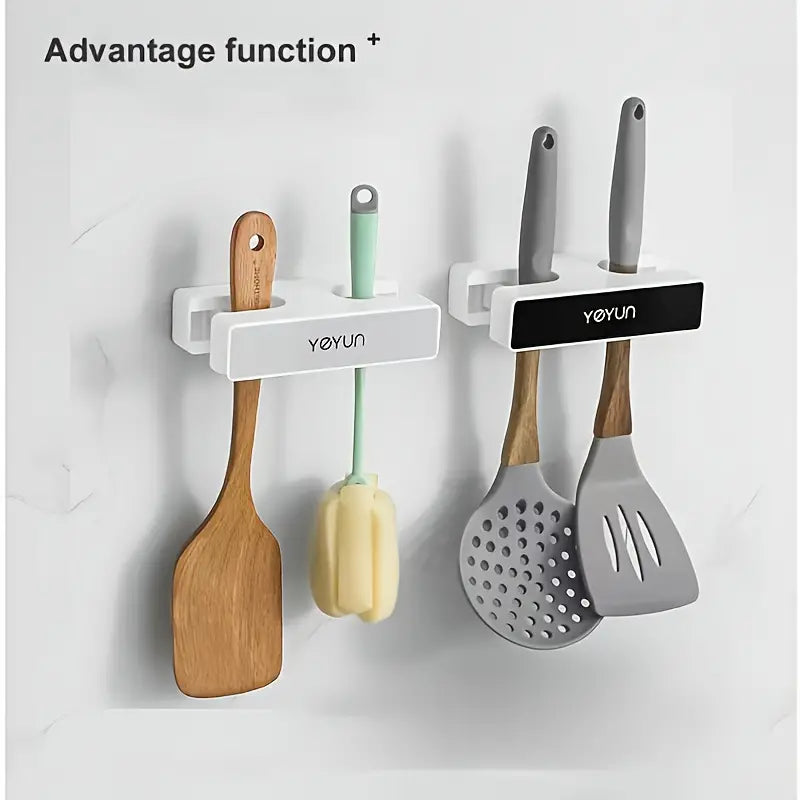 Mop Holder with Letters and Broom Clip Support