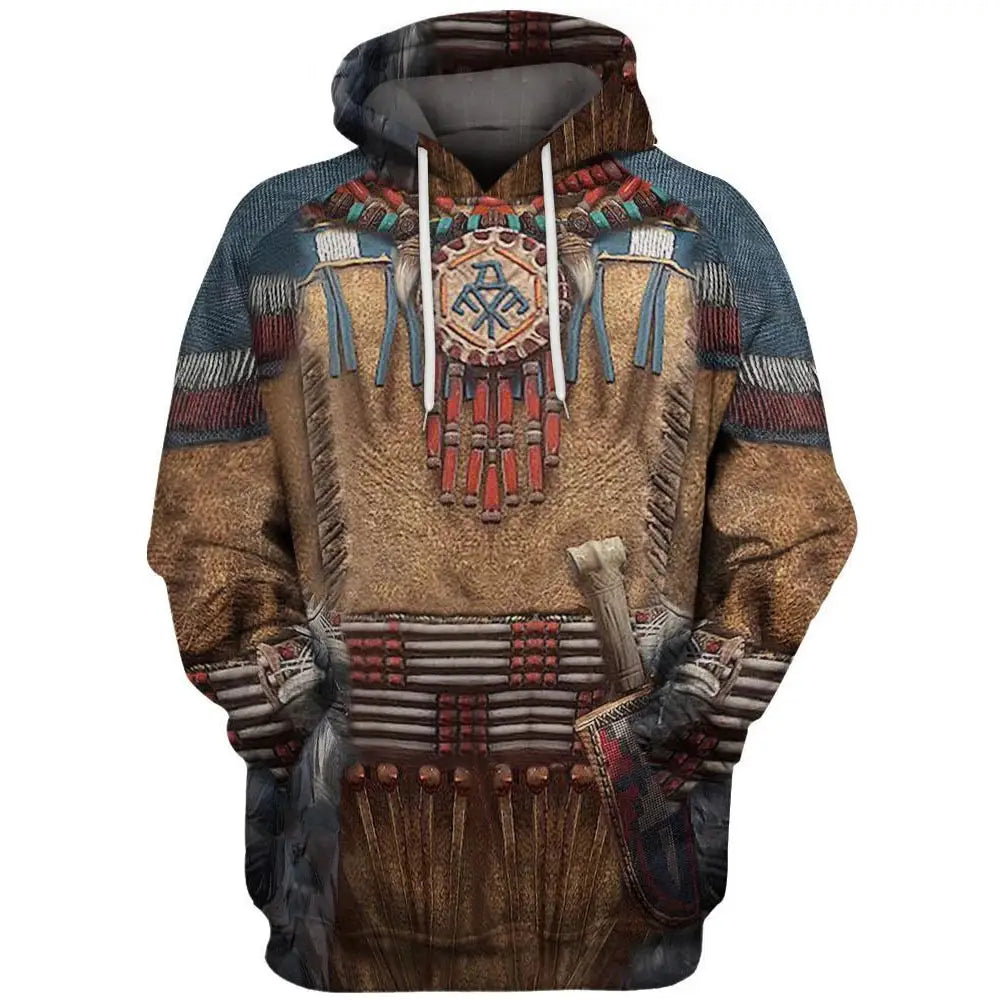 3D Hoodie with Digital Print - European Style Jacket