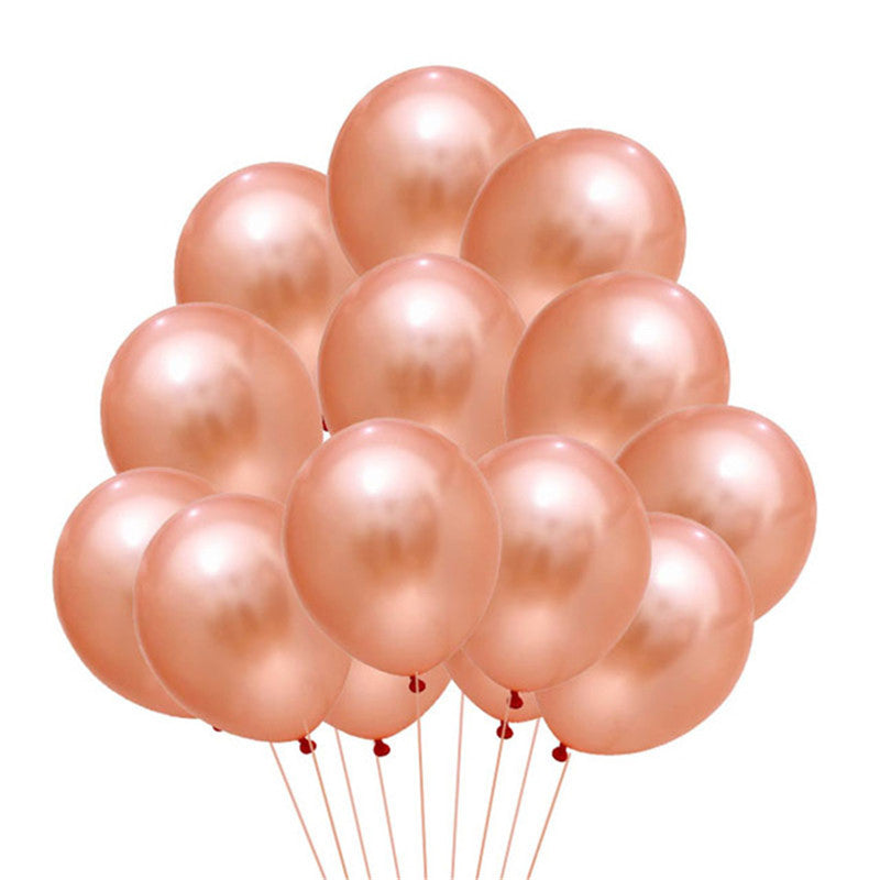 20 White and Pink Latex Balloons for Birthday Party