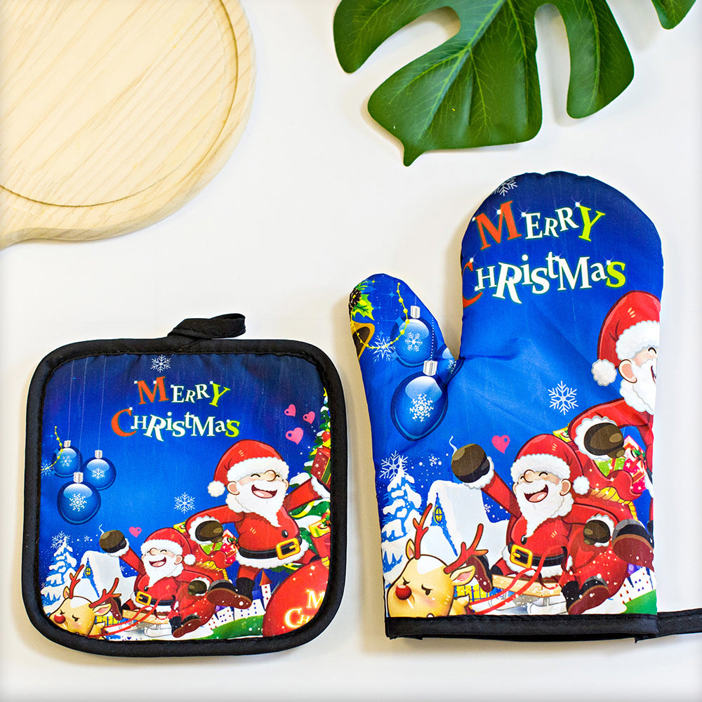 High-Temperature Resistant Anti-Scald Oven Gloves Set