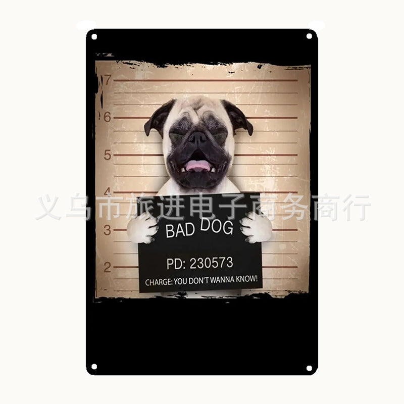 Vintage Iron Tin Sign for Western Poetry Decor