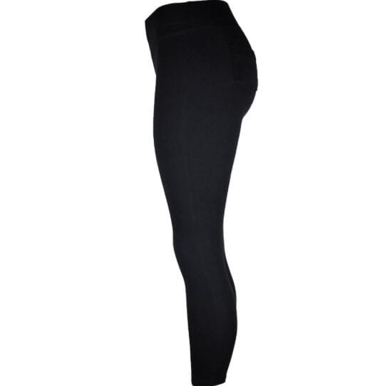 High-Waisted Pencil Pants - Black