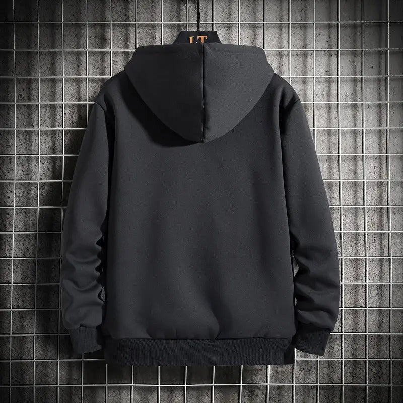 Men’s Fleece Lined Hoodie Jacket with Thick Cotton