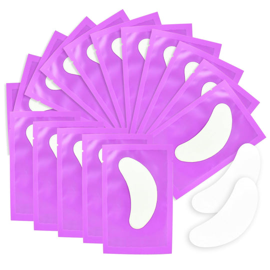 50 Pairs Under Eye Patches Eye Gel Pads Eyelash Extension Eye Pads for DIY Lash Extension Supplies Eyelash Extension (50 Pairs Purple)