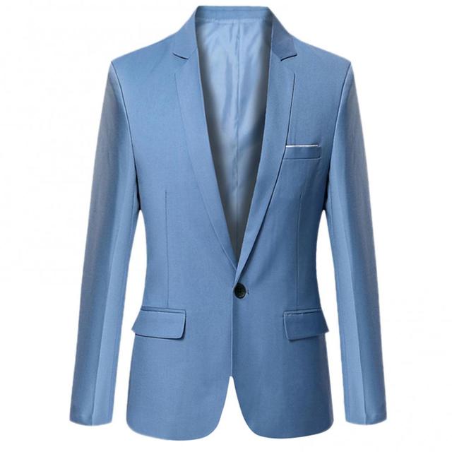 Men's Slim Fit Casual Blazer - Autumn/Winter Style
