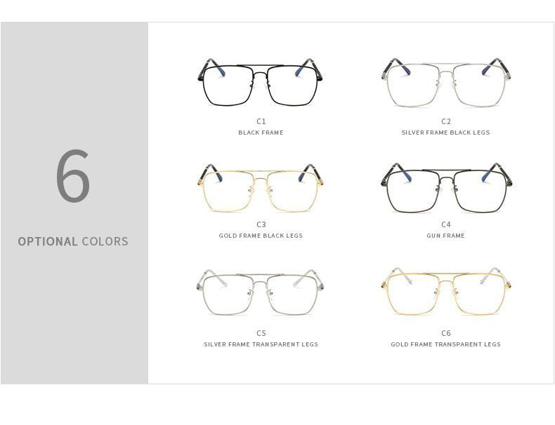 Retro Square Optical Glasses Image 5