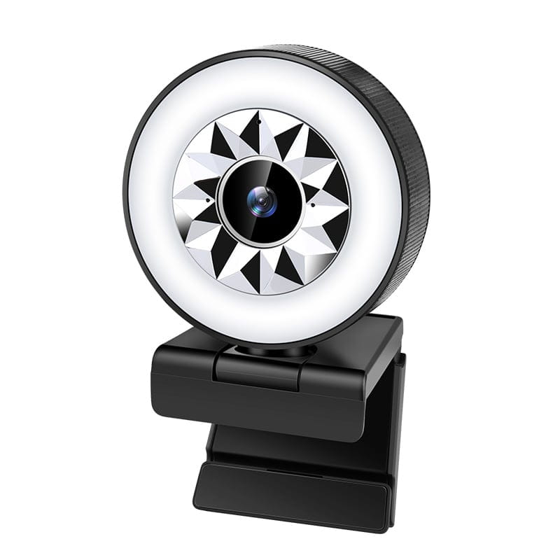 1080P USB Computer Webcam with Fill Light and Beauty