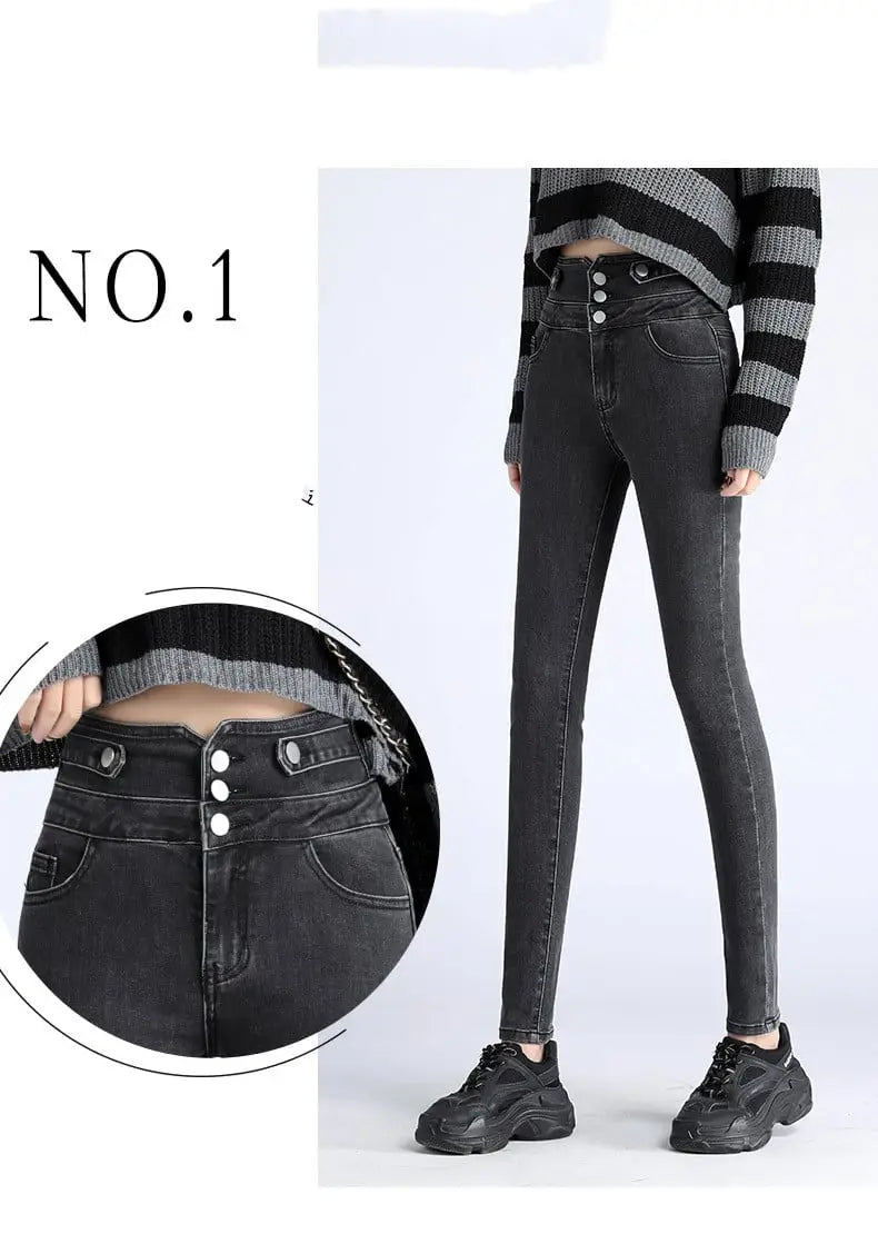 Spring New High-Waisted Skinny Pants Collection