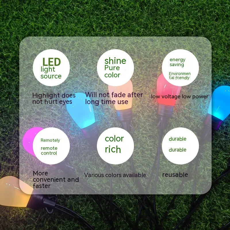 Outdoor Lamp String RGB 3