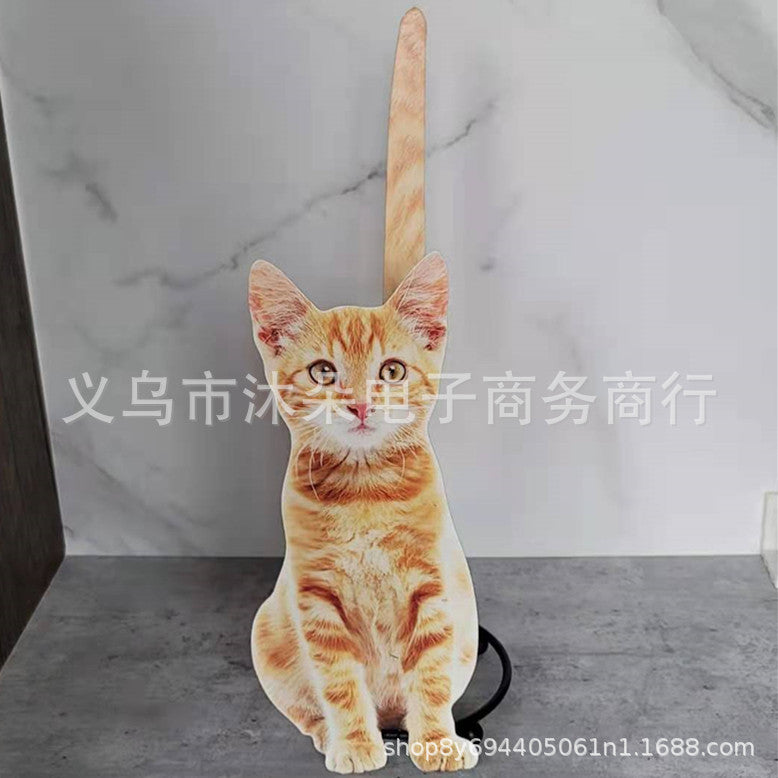 Cat Iron Toilet Paper Holder Decorative Rack