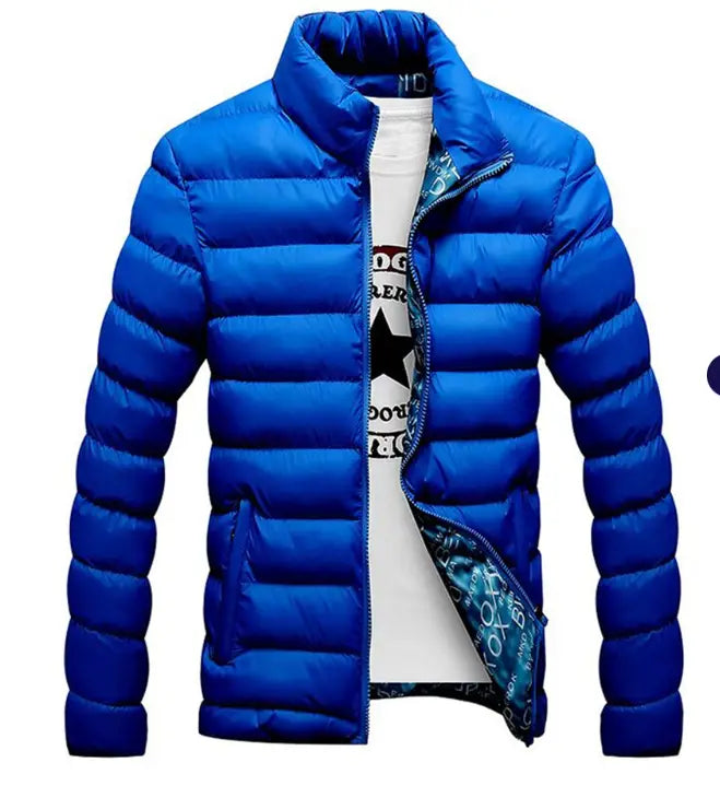 Men’s Thick Cotton Jacket - Warm Winter Down Coat