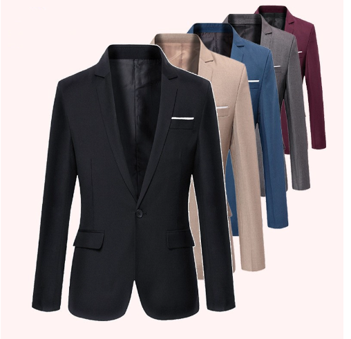 Men's Slim Fit Casual Blazer - Autumn/Winter Style