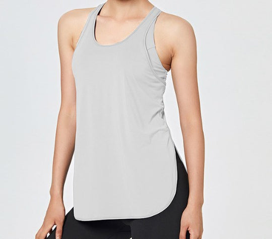 Women's Sleeveless Yoga Vest with Chest Pad Top