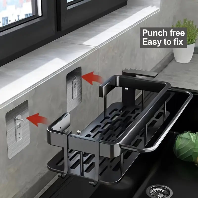 Multi-Functional Wall-Mounted Draining Rack for Storage