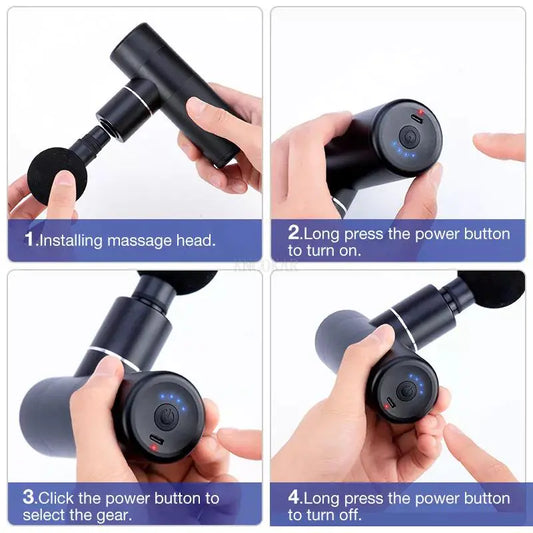 Portable Mini Silent Fascia Gun for Muscle Relief - Joomcy