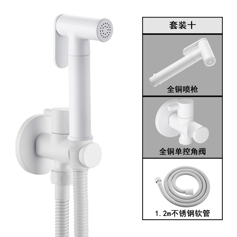 "High-Pressure Copper Toilet Bidet Sprayer Set"
