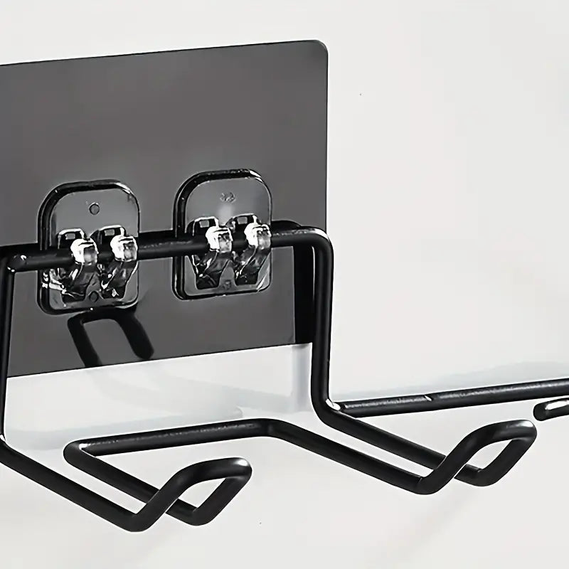 Wall Mounted Hair Dryer Storage Rack, Stainless Steel