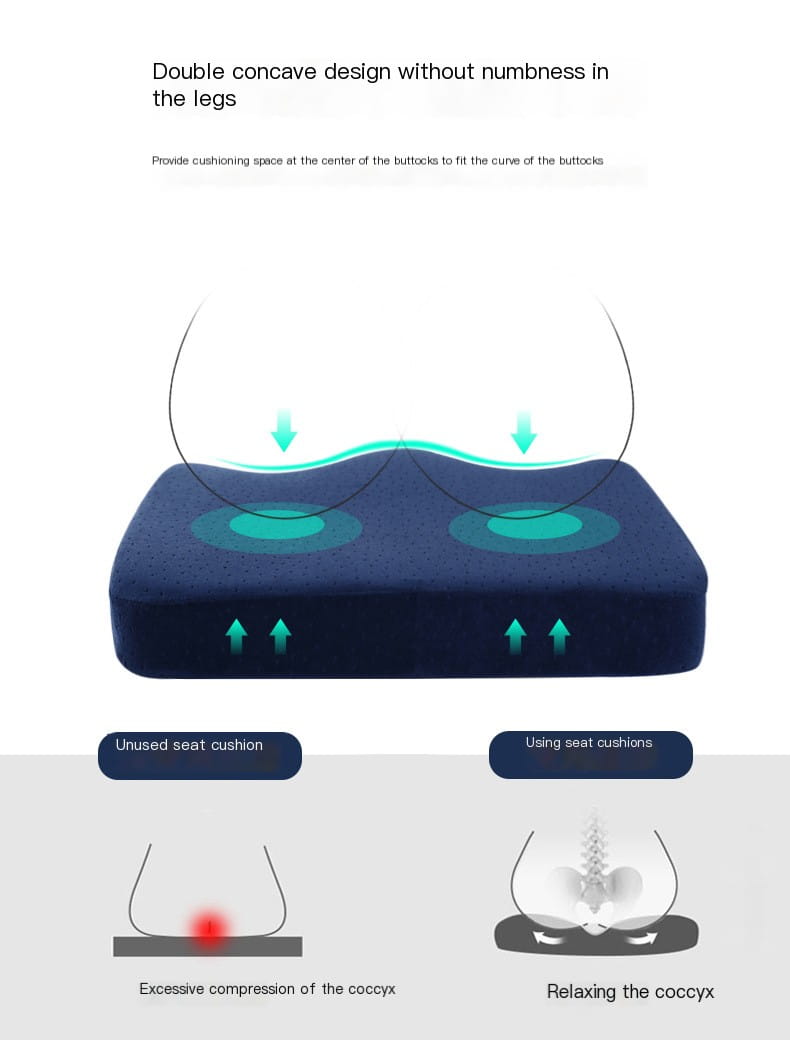 Memory Foam Seat Cushion for Office and Car