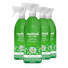 Method Antibacterial All-Purpose Cleaner Spray Bamboo Kills 99.9% of Household Germs 28 Fl Oz (Pack of 4)
