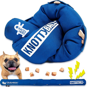 KnottyBall Dog Toys Interactive Snuffle Ball and Puzzle Toy for Any Size Dogs Sniffle Ball Encourages Natural Foraging Skills Slow Feeding Dog Enrichment Toys for Training and Stress Relief
