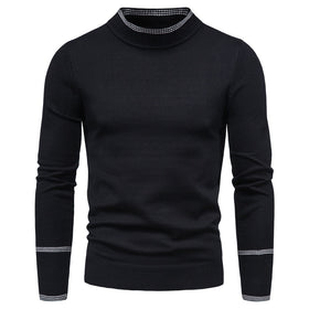 Half High Neck Long Sleeve Slim Sweater Top