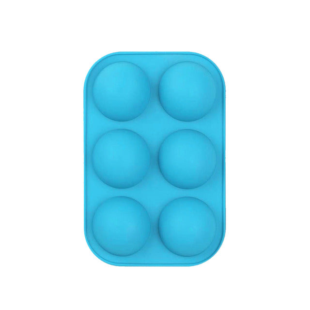 Silicone Semi Sphere Baking Mold for 3D Cupcakes