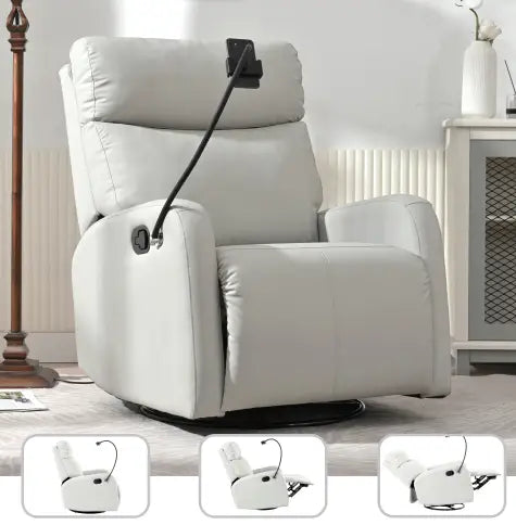 Modern Small Rocking Chair Swivel Recliner Bedroom Chair