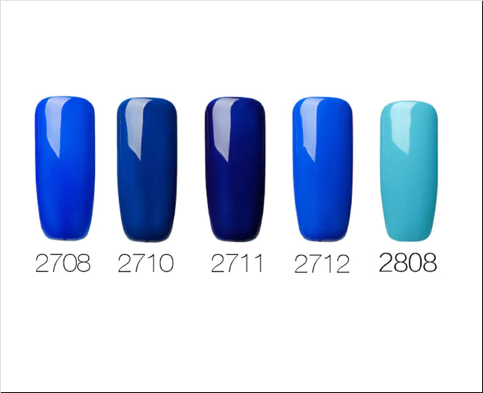 RC Series Blue Solid Eco-Friendly UV Nail Gel 10ml