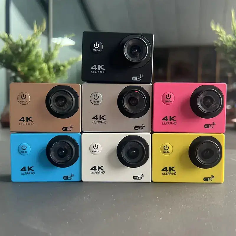 4K Action Camera with Remote Control and Waterproof Design