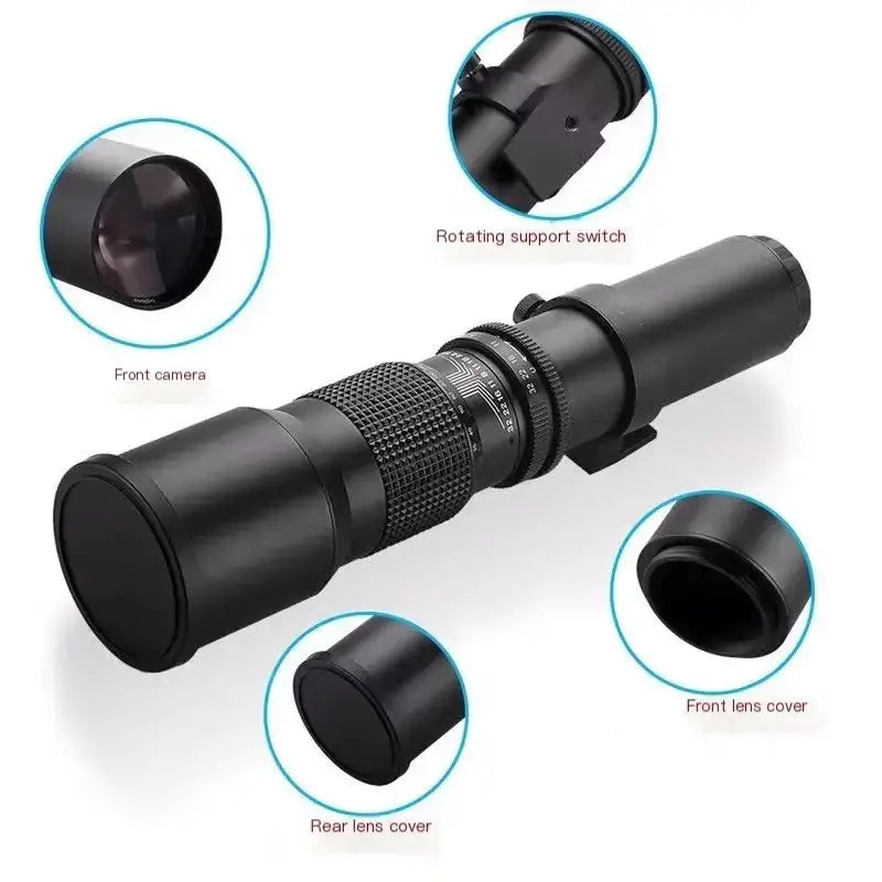 500mm f8-f32 Manual Focus Lens for Photography