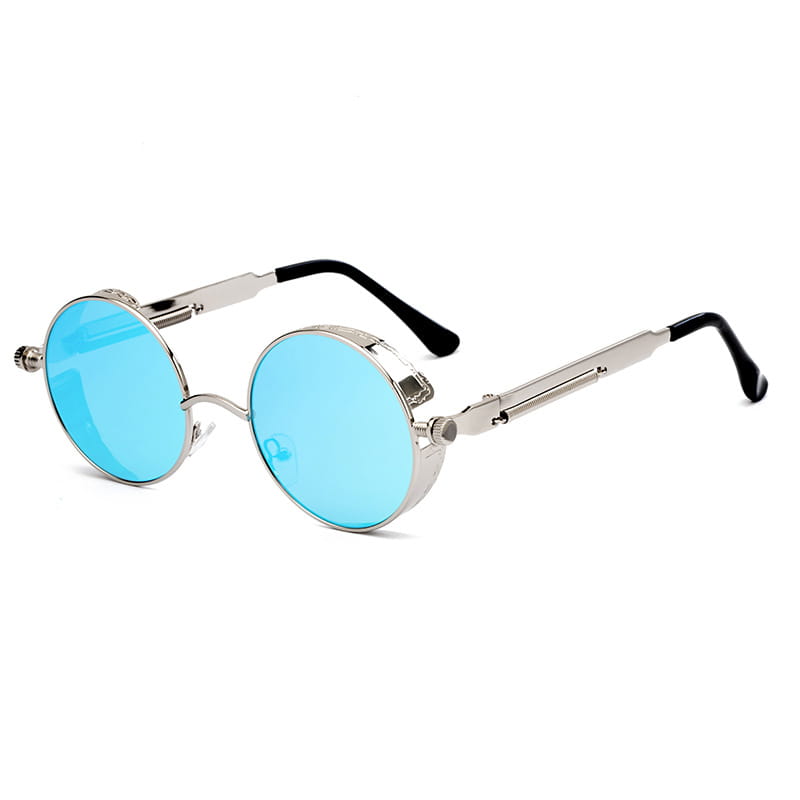 Metal Frame Retro Round Sunglasses for Men and Women