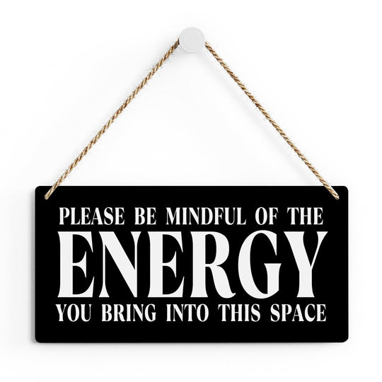 Black Room Decor Spiritual Decor Meditation Room Decor Inspirational Spa Decor Positive Affirmations Wall Decor Wood Plaque Sign Hanging Door Sign Home Office Yoga Room Decor