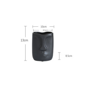 Nordic Ceramic Face Vase for Home Decor and Styling
