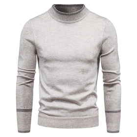Half High Neck Long Sleeve Slim Sweater Top
