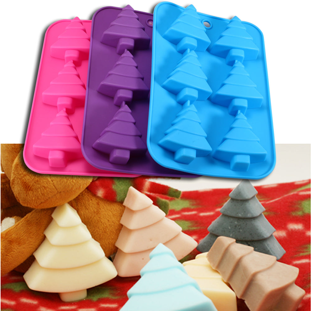 3D Christmas Tree Silicone Mold for Baking and Crafts