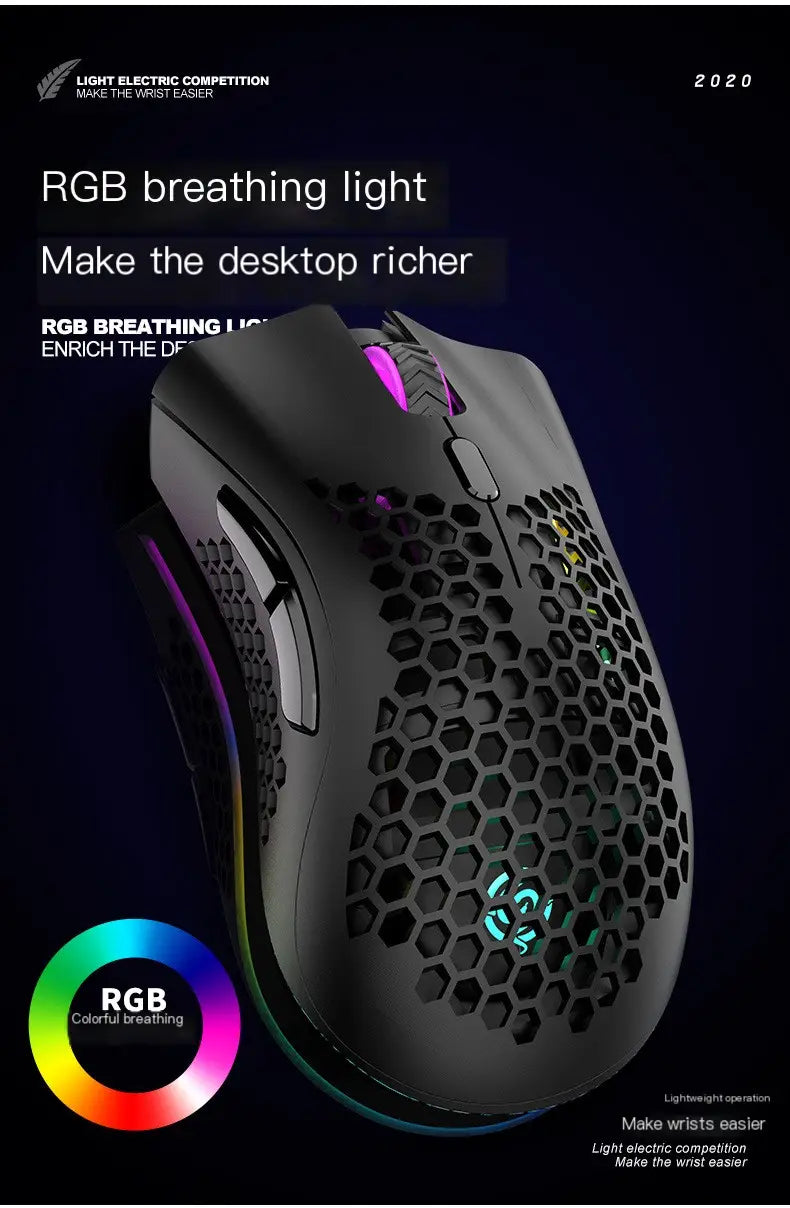 BM600 Wireless Gaming Mouse White