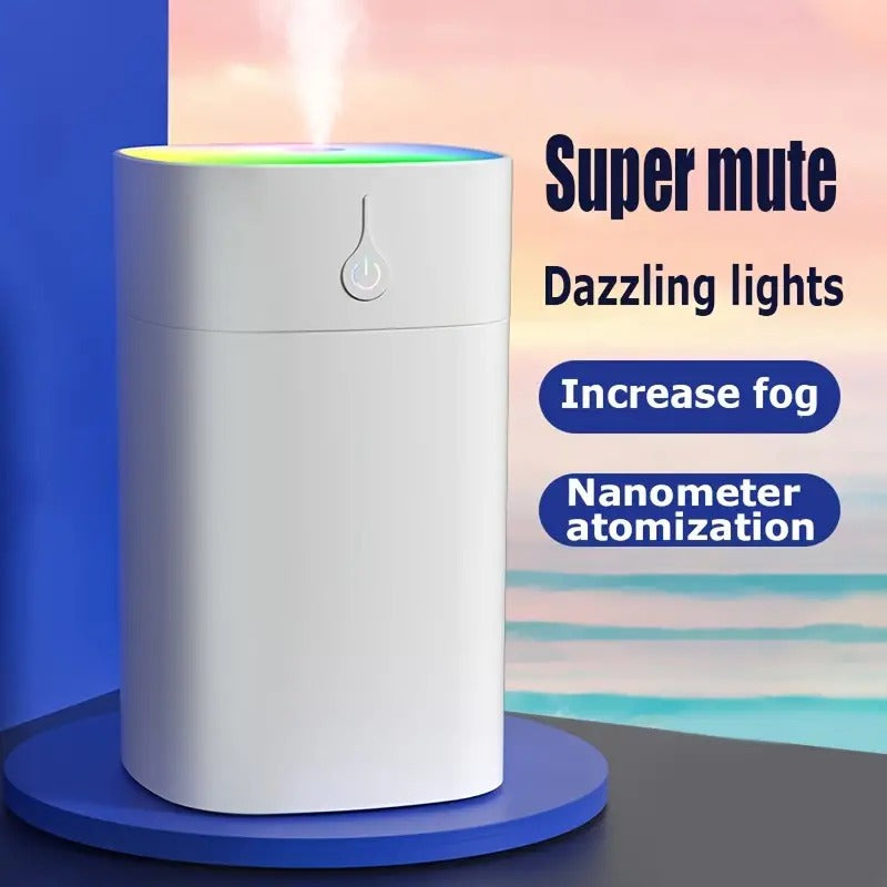 USB Small Humidifier with Aromatherapy and Colorful Light