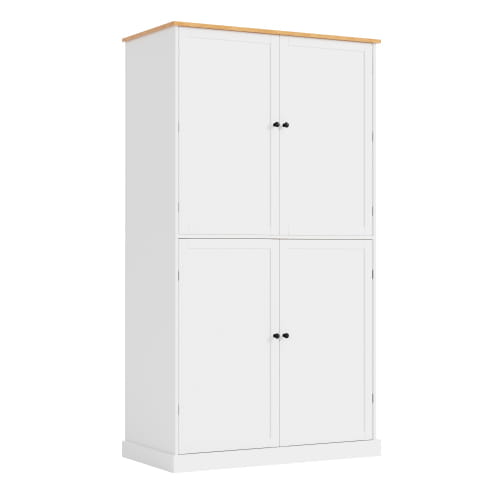 40.2x20x71.3 Inches Tall Freestanding Kitchen Pantry Large Cabinet Storage Cabinet Unavailable Platforms- Welfel