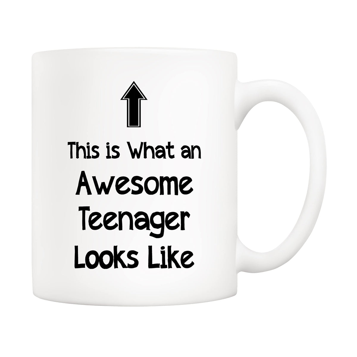 5Aup Christmas Gifts Funny Awesome Teenager Coffee Mug This Is What an Awesome Teenager Looks Like 11Oz Novelty Cups for Daughter Son Child Unique Birthday Gifts from Dad Mom