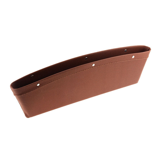 Car Organizer PU Leather Seat Gap Storage Box (1PC)